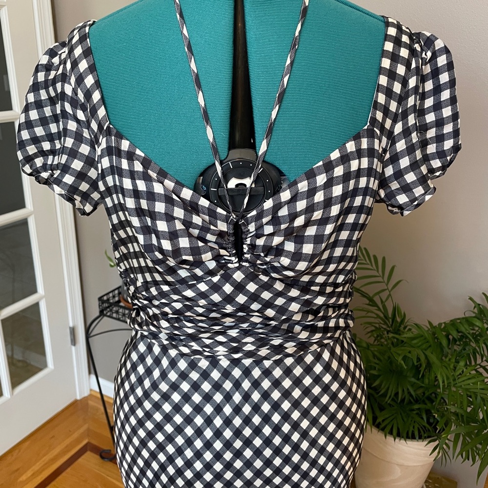 NWT J. Crew Gingham Maxi size 12 - Picture 2 of 5